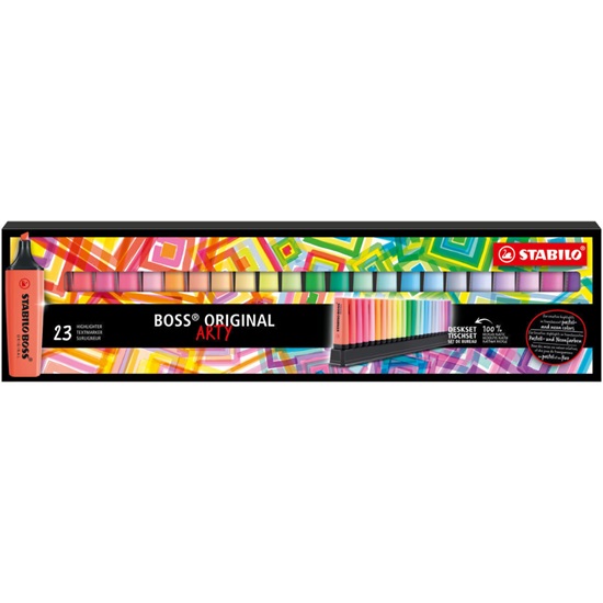 Stabilo Boss Original Arty Deskset Set of highlighters 23 colors (7023-01-5-20) (STAB7023-01-5-20)-STAB7023-01-5-20