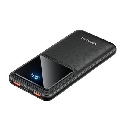Εικόνα της VENTION 10000mAh Power Bank (Micro-USB + USB-C + USB-A + USB-A) 22.5W Black LED Display Type (FHKB0) (VENFHKB0)