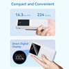 VENTION 10000mAh Power Bank (Micro-USB + USB-C + USB-A + USB-A) 22.5W Black LED Display Type (FHKB0) (VENFHKB0)