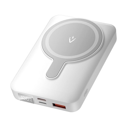 Εικόνα της VENTION 10000mAh Magnetic Wireless Power Bank (USB-C + Lightning + USB-C + USB-A +Wireless) 22.5W White LED Display Type (FHTW0) (VENFHTW0)