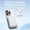 VENTION 10000mAh Magnetic Wireless Power Bank (USB-C + Lightning + USB-C + USB-A +Wireless) 22.5W White LED Display Type (FHTW0) (VENFHTW0)