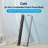 VENTION 24-Port Cat6 Unshielded Patch Panel Black (KGCB0) (VENKGCB0)