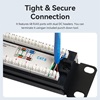 VENTION 24-Port Cat6 Unshielded Patch Panel Black (KGCB0) (VENKGCB0)