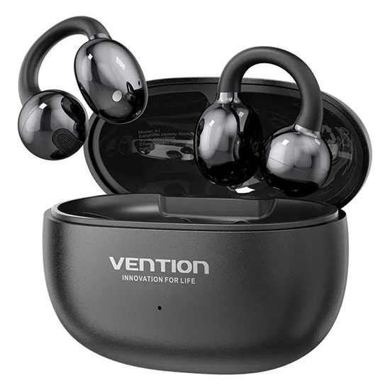 VENTION Wireless Bluetooth Open Ear Headphones ECHO CLIP A11 Black (NBWB0-ID) (VENNBWB0-ID)