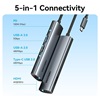 VENTION USB-C to HDMI + USB 3.0 + USB 2.0 + USB 2.0 Type-C + PD Docking Station 0.15M Gray Aluminum Alloy Type (TGLHB) (VENTGLHB)