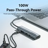 VENTION USB-C to HDMI + USB 3.0 + USB 2.0 + USB 2.0 Type-C + PD Docking Station 0.15M Gray Aluminum Alloy Type (TGLHB) (VENTGLHB)