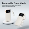 VENTION 10000mAh Power Bank (USB-C + USB-A) with Built-in Cable 22.5W Pink LED Display Type (XGYP0-39-TY) (VENXGYP0-39-TY)