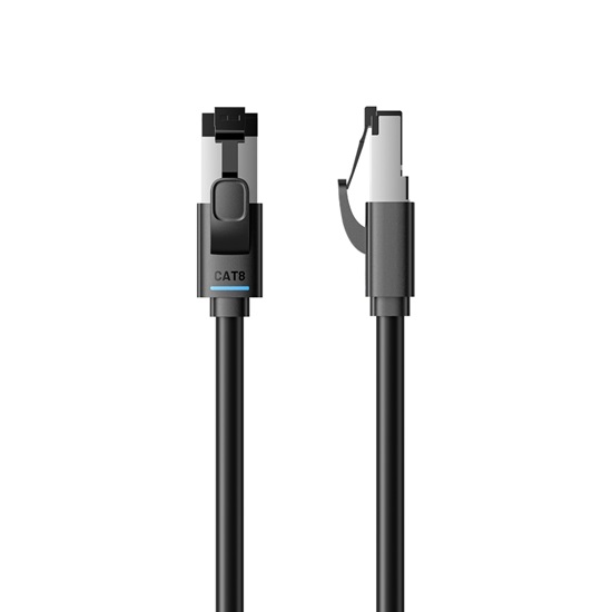 VENTION Ultra-Flexible Cat8 SFTP Ethernet Patch Cable 10M Black (IKRBL) (VENIKRBL)-VENIKRBL