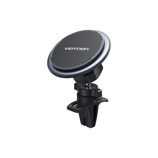 VENTION Car Magnetic Phone Holder Shock-Absorbing Type, Tir Vent Clip Type, Gray (KSPH0) (VENKSPH0)-VENKSPH0