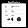VENTION Car Magnetic Phone Holder Shock-Absorbing Type, Tir Vent Clip Type, Gray (KSPH0) (VENKSPH0)-VENKSPH0
