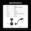 VENTION Car Magnetic Phone Holder Shock Absorption Suction Cup Waterfall Style Gray (KSQH0) (VENKSQH0)-VENKSQH0