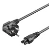 VENTION 3-Prong Power Cord 1.8M C5 Connector EU Plug (ZCKBAC) (VENZCKBAC)-VENZCKBAC