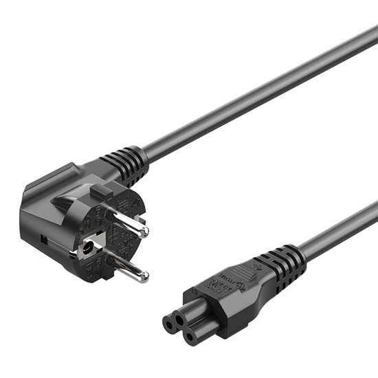 VENTION 3-Prong Power Cord 1.8M C5 Connector EU Plug (ZCKBAC) (VENZCKBAC)-VENZCKBAC