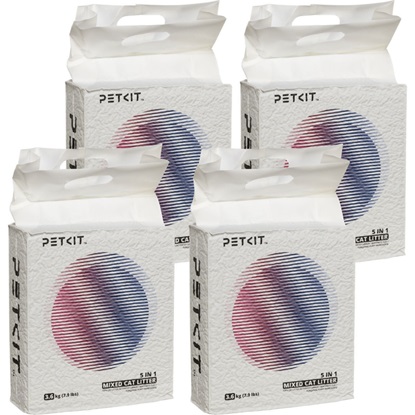 Petkit 5 in 1 Flushable Clumping Cat Litters -  4 bags (PKCL04) (PTKPKCL04)-PTKPKCL04