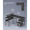 Vasagle Γωνιακό Mεταλλικό γραφείο 150 x 120 x 89 cm  Χρώματος Μαύρο με υφή Ξύλου (LWD095B01) (VASLWD095B01)-VASLWD095B01