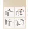 Vasagle Mεταλλικό γραφείο 100 x 50 x 75 cm  Χρώματος Καφέ (LWD046B01) (VASLWD046B01)-VASLWD046B01
