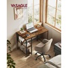 Vasagle Mεταλλικό γραφείο 100 x 50 x 75 cm  Χρώματος Καφέ (LWD046B01) (VASLWD046B01)-VASLWD046B01