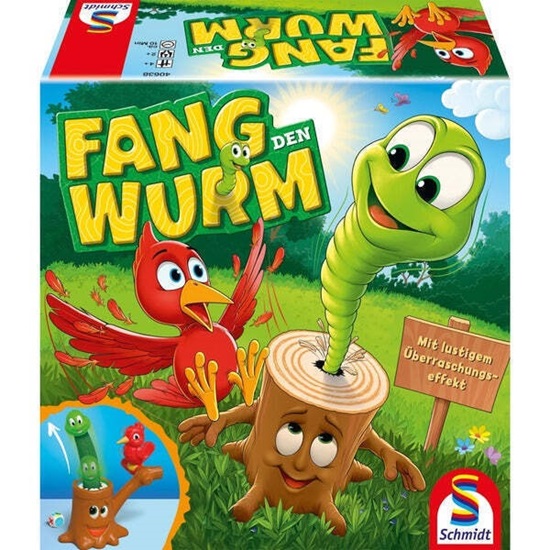 Schmidt Spiele Fang den Wurm (Catch the Worm) Children's 3D Action Game (40638) (SCHM40638)
