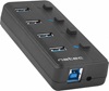 NATEC Mantis 2 4-Port USB 3.0 Hub with On/Off Switches & AC Adapter (NHU-1557) (NTCNHU-1557)