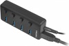 NATEC Mantis 2 4-Port USB 3.0 Hub with On/Off Switches & AC Adapter (NHU-1557) (NTCNHU-1557)