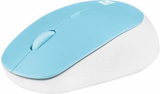 NATEC Harrier 2 Silent Wireless Mouse 1600 DPI Bluetooth 5.1 - White-Blue (NMY-1963) (NTCNMY-1963)