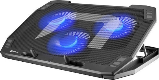 NATEC Oriole Laptop Cooling Pad 15.6"-17.3" with 3 Fans, LED & 2x USB Ports (NPL-1926) (NTCNPL-1926)