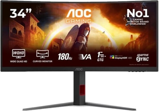 AOC Ultrawide VA HDR Curved Monitor 34" (CU34G4CA) (AOCCU34G4CA)