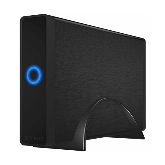 Raidsonic ICY BOX Enclosure for 1x HDD/SSD with USB 3.1 (Gen 2) Type-C Interface and LED Ring (IB-377-C31) (ICYBIB-377-C31)-RSCICYBIB-377-C31