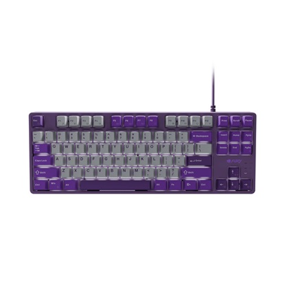 Fury Gaming Keyboard Kanabo K2 US Layout White Backlight Mechanical Gray-Violet (NFU-2350) (FURNFU-2350)-FURNFU-2350