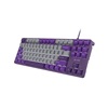 Fury Gaming Keyboard Kanabo K2 US Layout White Backlight Mechanical Gray-Violet (NFU-2350) (FURNFU-2350)-FURNFU-2350