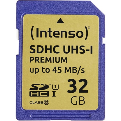 Εικόνα της INTENSO SDHC Card 32GB Class 10 UHS-I Premium (3421480) (INTE3421480)
