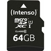 INTENSO microSDXC Card 64GB Class 10 UHS-I Professional with Adapter (3433490) (INTE3433490)