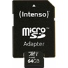 INTENSO microSDXC Card 64GB Class 10 UHS-I Professional with Adapter (3433490) (INTE3433490)