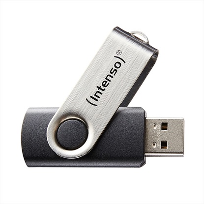 Εικόνα της INTENSO Basic Line 8GB USB 2.0 Flash Drive Black Silver (3503460) (INTE3503460)