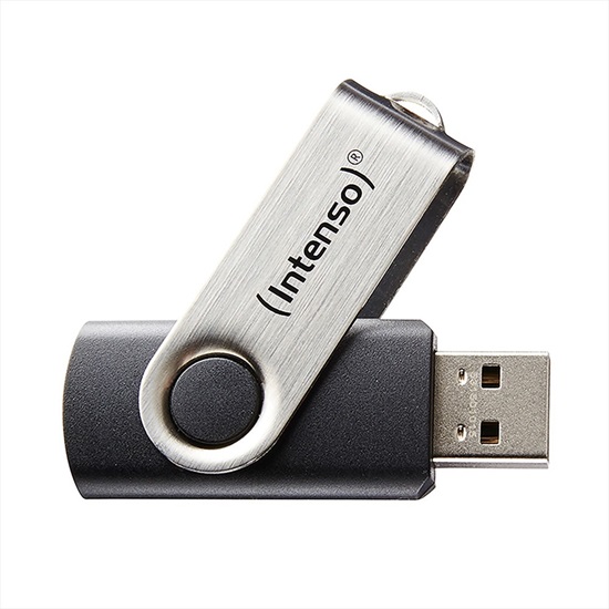 INTENSO Basic Line 8GB USB 2.0 Flash Drive Black Silver (3503460) (INTE3503460)