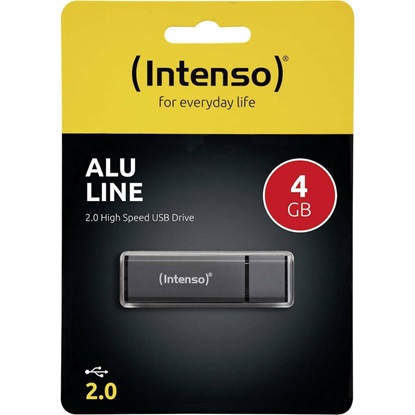 Εικόνα της INTENSO Alu Line 4GB USB Stick 2.0 Anthracite (3521451) (INTE3521451)