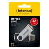 INTENSO Office Line 32GB USB Stick 3.2 Silver-Black (3543480) (INTE3543480)