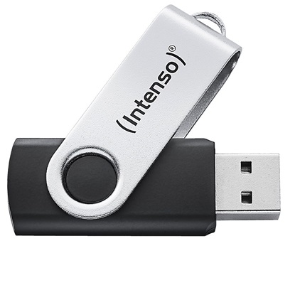 Εικόνα της INTENSO Office Line 64GB USB Stick 3.2 Silver-Black (3543490) (INTE3543490)