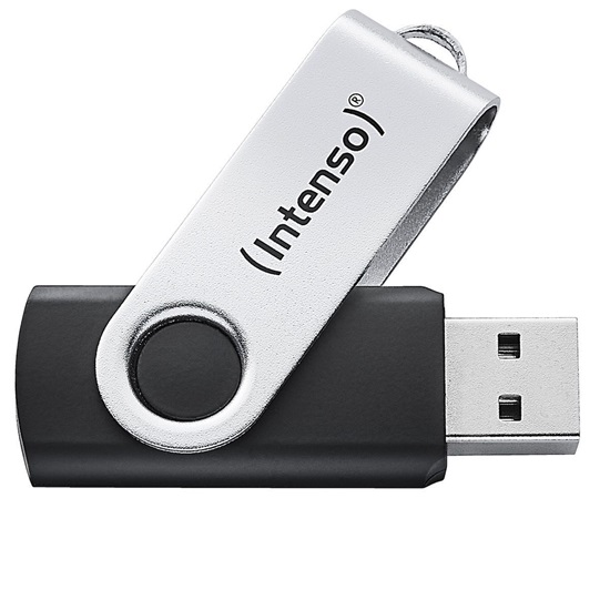 INTENSO Office Line 64GB USB Stick 3.2 Silver-Black (3543490) (INTE3543490)