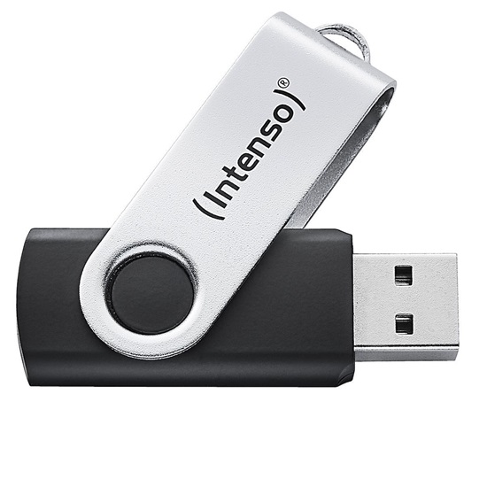 INTENSO Office Line 128GB USB Stick 3.2 Silver-Black (3543491) (INTE3543491)