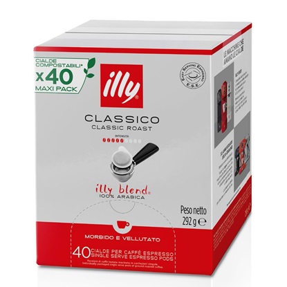 Εικόνα της illy Classico (Medium Roast) ESE Coffee Pods 44mm Box of 40 (A129) (ILLA129)