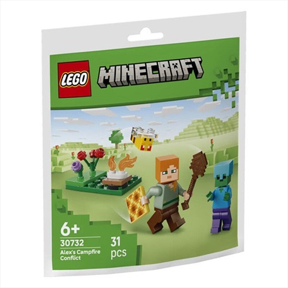 Εικόνα της Lego Minecraft Alex's Encounter At The Campfire (Polybag) (30732) (LGO30732)