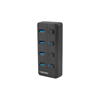 NATEC Mantis 2 4-Port USB 3.0 Hub with On/Off Switches & AC Adapter (NHU-1557) (NTCNHU-1557)