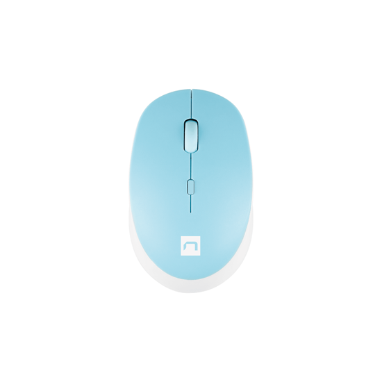 NATEC Harrier 2 Silent Wireless Mouse 1600 DPI Bluetooth 5.1 - White-Blue (NMY-1963) (NTCNMY-1963)