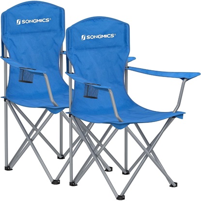 Εικόνα της Songmics Camping Chair Set of 2 Blue 54x86x97cm (GCB08BU) (SNGGCB08BU)