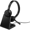 JABRA Evolve 65 TE Wireless Stereo Headset MS Link 390a USB-A with Charging Stand Black (6699-833-399) (JAB6699-833-399)