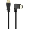 Goobay DisplayPort 2.0/2.1 Cable, Angled 90°, 2m, 54 Gbit/s, 8K@144Hz (77053) (GOB77053)