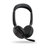 JABRA Evolve2 65 Flex Wireless Stereo Headset UC USB-A Link 380a with Wireless Charging Pad Black (26699-989-989) (JAB26699-989-989)