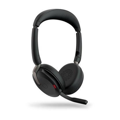 Εικόνα της JABRA Evolve2 65 Flex Wireless Stereo Headset UC USB-A Link 380a with Wireless Charging Pad Black (26699-989-989) (JAB26699-989-989)