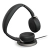 JABRA Evolve2 65 Flex Wireless Stereo Headset UC USB-A Link 380a with Wireless Charging Pad Black (26699-989-989) (JAB26699-989-989)